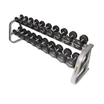 Kit de Dumbell Deluxe Wellness com 10 Pares WK087 - 12 a 30kg PRETO