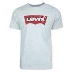 Camiseta Levis Masculina CINZA/VERMELHO