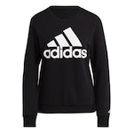 Blusão Moletom adidas Big Logo Ft Swt - Feminino PRETO/BRANCO