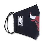 Máscara New Era de Proteção Chicago Bulls NBA Logoman Lavável PRETO