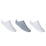 Kit de Meias Sapatilha Lupo Sport 03270 - 37 ao 40 - 3 Pares BRANCO/CINZA