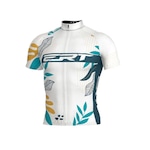 Camisa de Ciclismo ERT Classic Floral - Unissex BRANCO