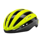 Capacete para Bike High One Wind Aero - Adulto Preto/Amarelo Fluor