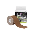 Kinesio Tape Fita Bandagem Elástica Adesiva 5 Metros MBFit MARROM ESCURO