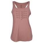 Camiseta Regata Alto Giro Skin Fit Inspiracional - Feminina VINHO