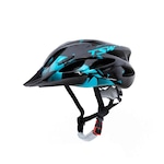 Capacete para Bike TSW Raptor 2 MTB Led - Adulto PRETO/AZUL