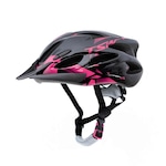 Capacete para Bike TSW Raptor 2 MTB Led - Adulto PRETO/ROSA