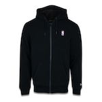 Blusão de Moletom Canguru New Era Nba Essentials Com Capuz - Masculino PRETO