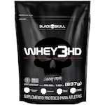 Whey 3 HD Black skull Morango - 837g Refil Nao Se Aplica