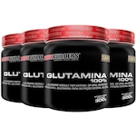 Kit Glutamina 100% Bodybuilders - 4 potes - 300g Natural