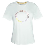 Camiseta Alto Giro Radiosa Love - Feminina Off White