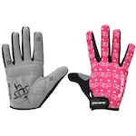 Luvas para Ciclismo Hupi Dedo Longo Love Bike - Adulto ROSA