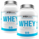 Kit Whey Protein BRN Foods - Baunilha - 900g - 2 Unidades Baunilha