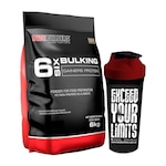 Kit Hipercalórico 6 Bulking 6kg Morango + Coqueteleira - Bodybuilders Morango