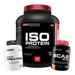 Kit Whey Protein Isolado Baunilha 2kg + BCAA 4.5 100g + Creatina 300g - Bodybuilders Baunilha