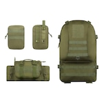 Mochila Br Force Campanha Tática Militar - 55 Litros VERDE ESCURO