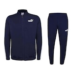 Agasalho Puma Bball Tricot Suit - Masculino AZUL ESC/BRANCO