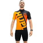 Camisa de Ciclismo Hupi Climb - Masculina PRETO/LARANJA