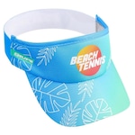 Viseira Aba Curva Beach Tennis HUPI - Adulto AZUL/LARANJA