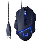 Mouse Gamer Warrior Ivor 3200DPI 7 Botões Controle DPI MO261 PRETO