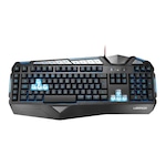 Teclado Gamer Warrior Morani com Teclas Macro LED TC209 PRETO