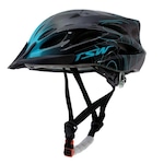 Capacete de Ciclismo TSW Raptor 3 MTB LED - Adulto PRETO/AZUL