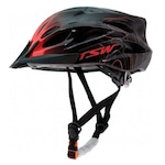 Capacete de Ciclismo TSW Raptor 3 MTB LED - Adulto PRETO/VERMELHO