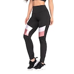 Calça Legging Fristyle Listras - Feminina PRETO