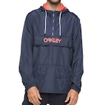 Jaqueta com Capuz Oakley Mark II Packable - Masculina AZUL ESC/LARANJA