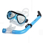 Kit de Mergulho Poker: Tinos com Snorkel + Máscara - Infantil AZUL