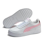 Tênis Puma Carina Lux L BDP - Feminino BRANCO/ROSA CLA