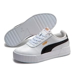 Tênis Puma Carina Lux L BDP - Feminino BRANCO/PRETO