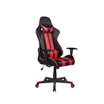 Cadeira Gamer Pelegrin em Couro PU Reclinável PEL-3013 PRETO/VERMELHO