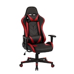 Cadeira Gamer Pelegrin em Couro PU Reclinável PEL-3019 PRETO/VERMELHO