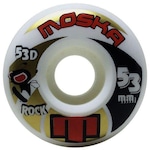 Kit de Rodas Moska 53mm Rock 53d - 4 unidades BRANCO