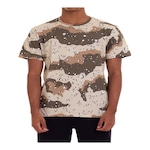 Camiseta Dc Shoes Chip Camo - Masculina MARROM