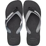 Chinelo Havaianas Dual - Adulto PRETO/CINZA