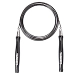 Corda de Pular com Rolamento e Ajuste Fácil Yangfit Speed Rope PRETO