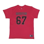 Camiseta NBA Houston Rockets Estampada 67 - Masculina VERMELHO