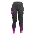 Calça de Ciclismo Poker Venus Acolchoada - Feminina PRETO/ROSA