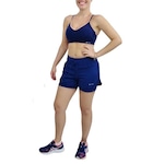 Short Trinys Flat 2 Em 1 Poliamida - Feminino AZUL ESCURO