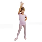 Collant para Ballet Ritmus Meia Manga Tatiana - Infantil ROSA