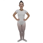 Collant para Ballet Ritmus Meia Manga Tatiana - Adulto BRANCO