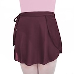 Saia Ballet Ritmus Transpassada Jersey - Adulto VINHO