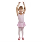 Collant para Ballet com Saia Ritmus Regata Aurora - Infantil ROSA