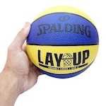 Bola de Basquete Spalding Lay Up Baby Borracha - Infantil AMARELO/AZUL