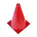 Cone Demarcatório de Agilidade Poker Plástico Rígido 23 Cm VERMELHO