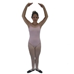 Collant para Ballet Ritmus Alças Finas Cinthia - Adulto ROSA