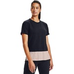 Camiseta Under Armour Charged Cotton- Feminina PRETO