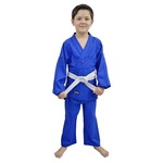 Kimono Judo Infantil Shinai Reforçado com Faixa AZUL